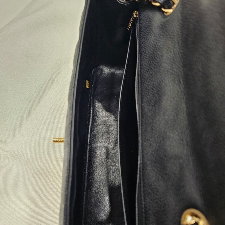 Chanel Jumbo 口蓋包(黑荔枝.金扣)-16