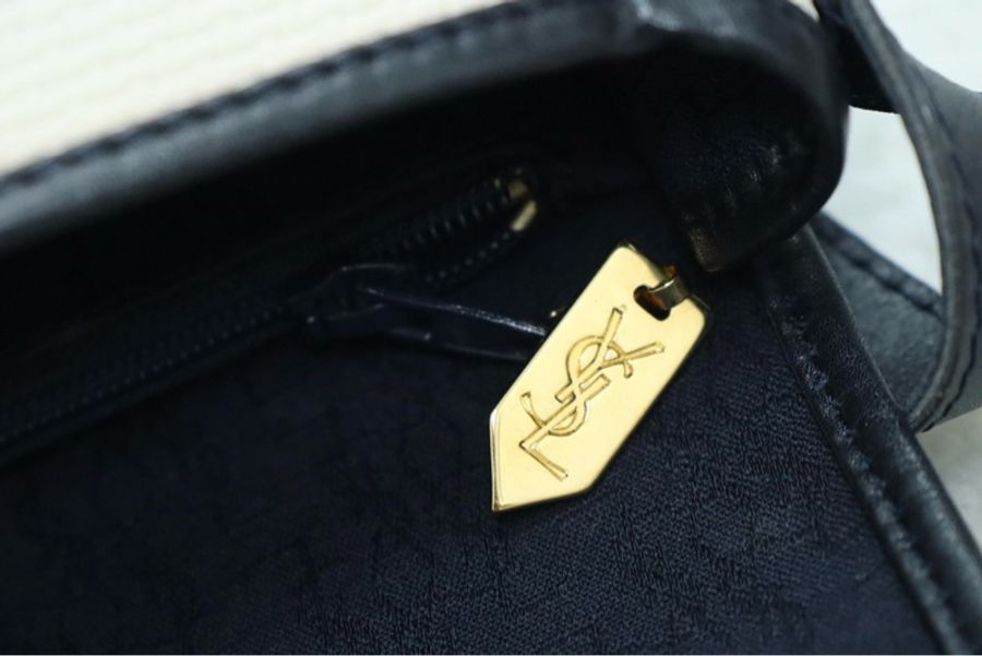 Ysl 黑白斜孭袋🤍🖤-6