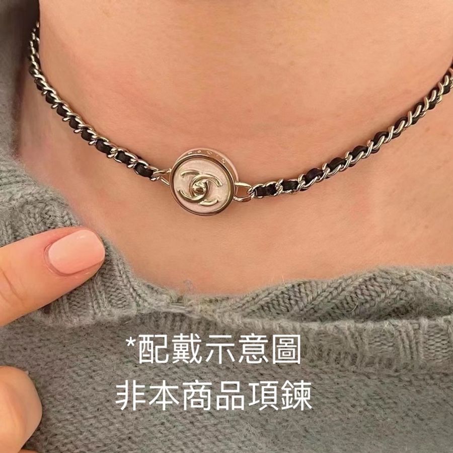 CHANEL全新書包扣皮穿鏈chocker頸鏈 手鍊-9