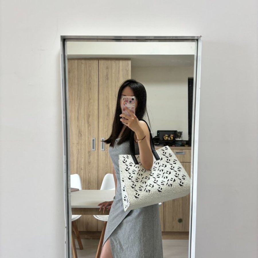 KENZO Flying 縷空包,高田賢三,KENZO Paris,設計款,時尚感,單肩包,托特包,手拿包,子母包,二手真品,正品,現貨【已售出】-17