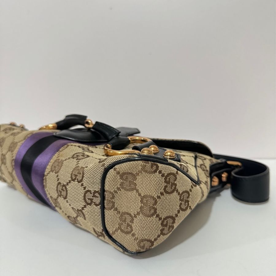 Gucci GG Horsebit bag with purple💜-26