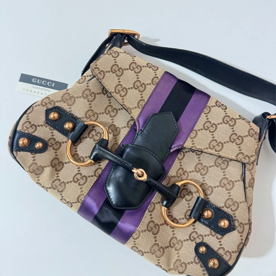 Gucci GG Horsebit bag with purple💜-28