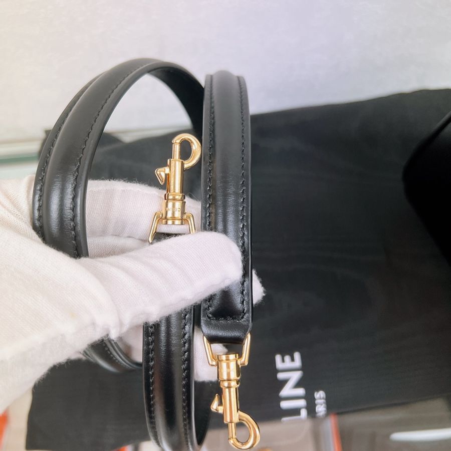 (❌已出) Celine mini 16 bag 黑色16迷你手柄包 單肩斜挎包-19