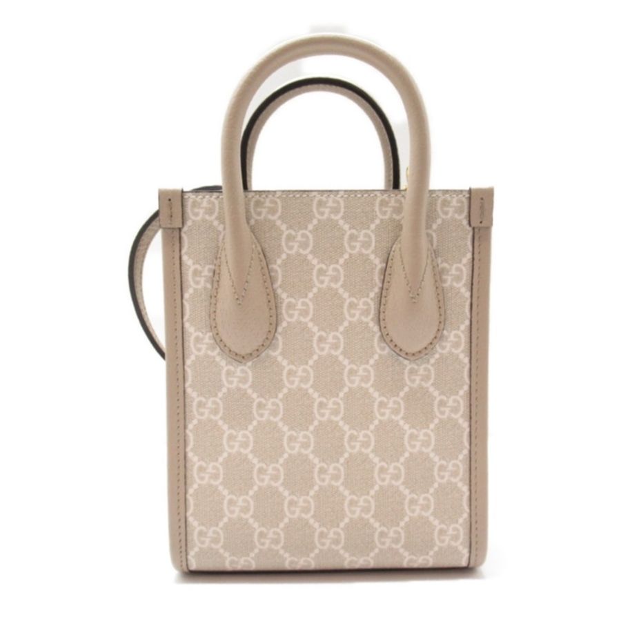 GUCCI迷你托特671623 UULBT 9683奶油老花-4