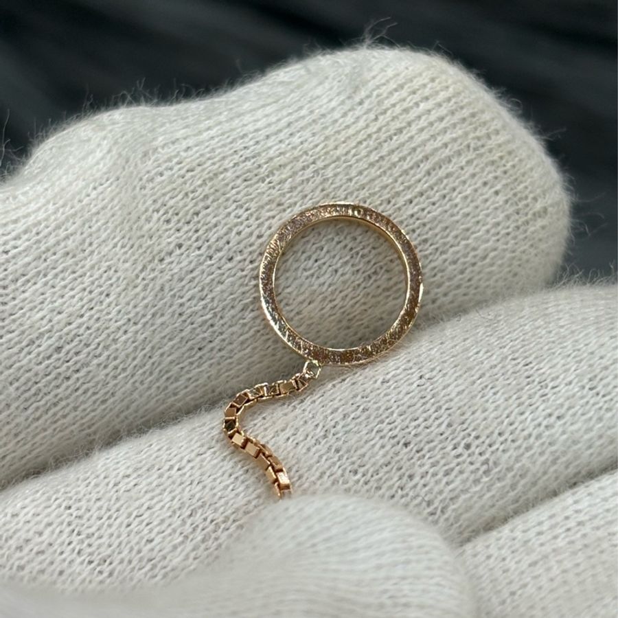 GUCCI 662110 LINK TO LOVE 750 18K金 玫瑰金 Y字鍊 項鍊 細鍊-11