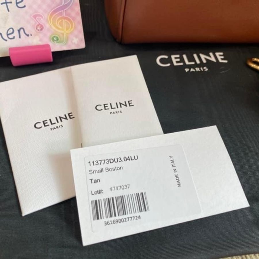 CELINE 小牛皮波士頓包-5