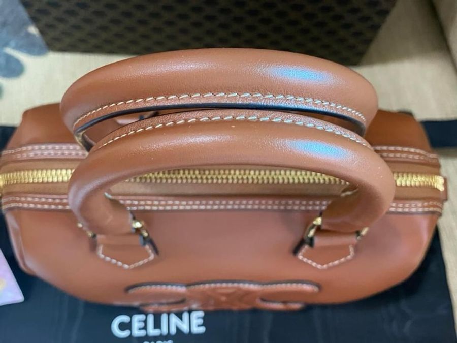 CELINE 小牛皮波士頓包-7