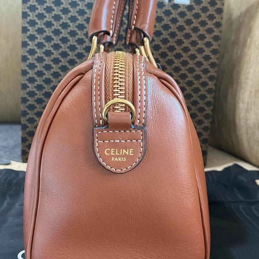 CELINE 小牛皮波士頓包-11