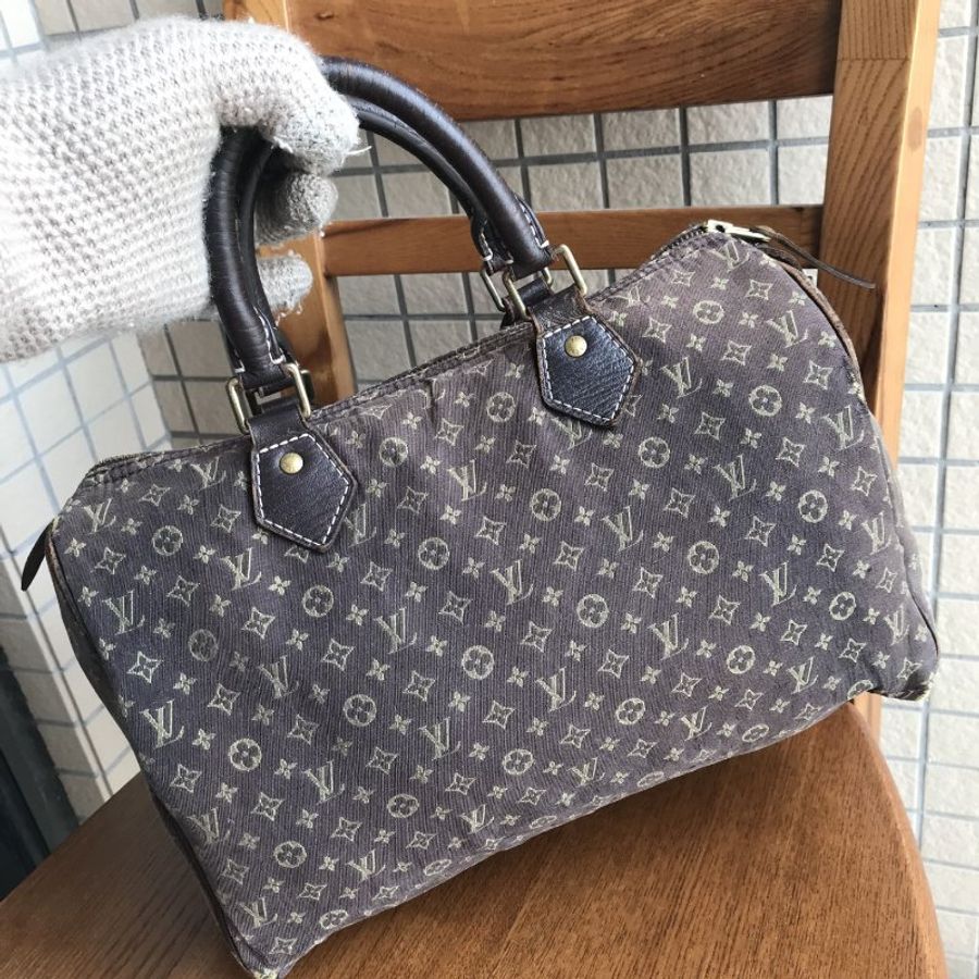 LV 路易威登 Louis Vuitton Monogram Mini Lin Speedy 30 Handbag Boston Bag 手提包 波士頓包 旅行包 旅行袋 皮夾 / 手拿包 / 錢包-0