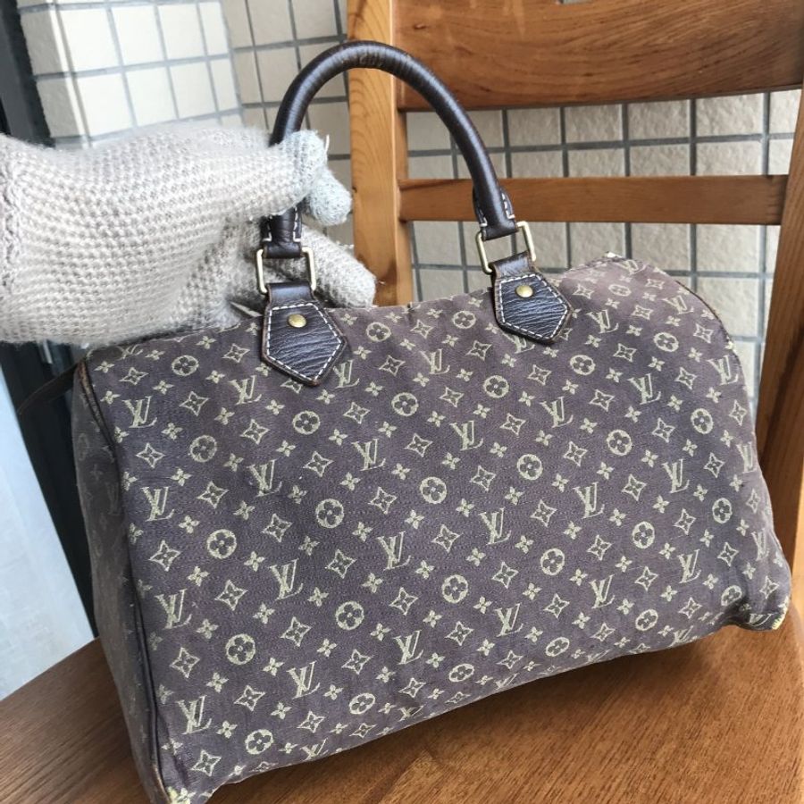 LV 路易威登 Louis Vuitton Monogram Mini Lin Speedy 30 Handbag Boston Bag 手提包 波士頓包 旅行包 旅行袋 皮夾 / 手拿包 / 錢包-12