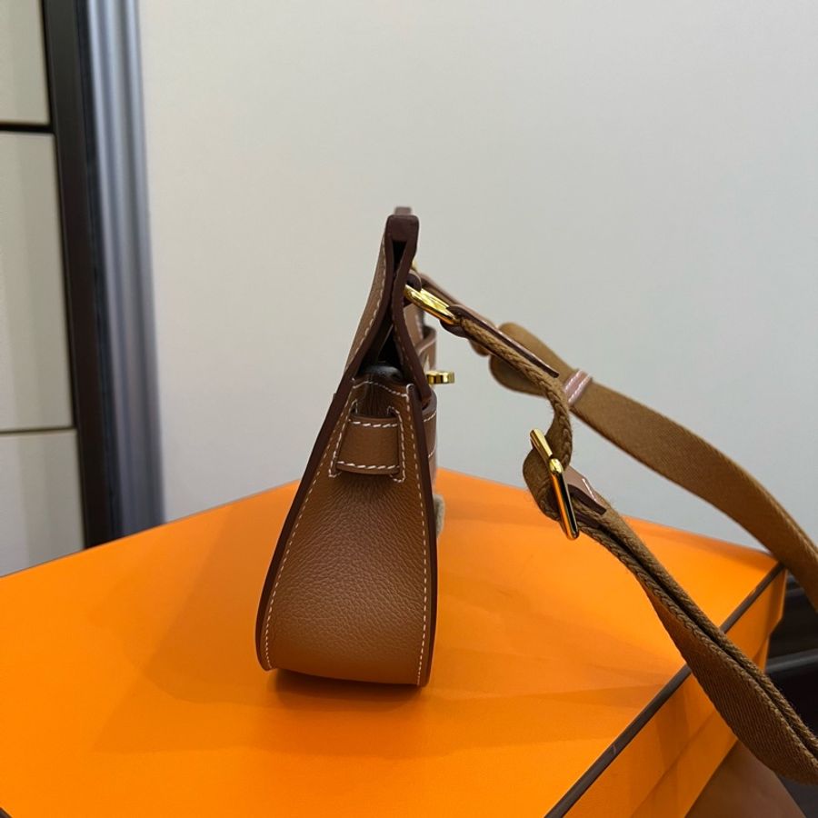 全新愛馬仕 迷你吉普賽 Hermes mini jypsiere 金棕!!!-3