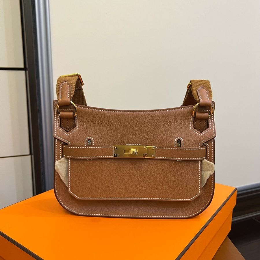 全新愛馬仕 迷你吉普賽 Hermes mini jypsiere 金棕!!!-5