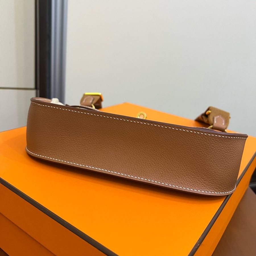 全新愛馬仕 迷你吉普賽 Hermes mini jypsiere 金棕!!!-9