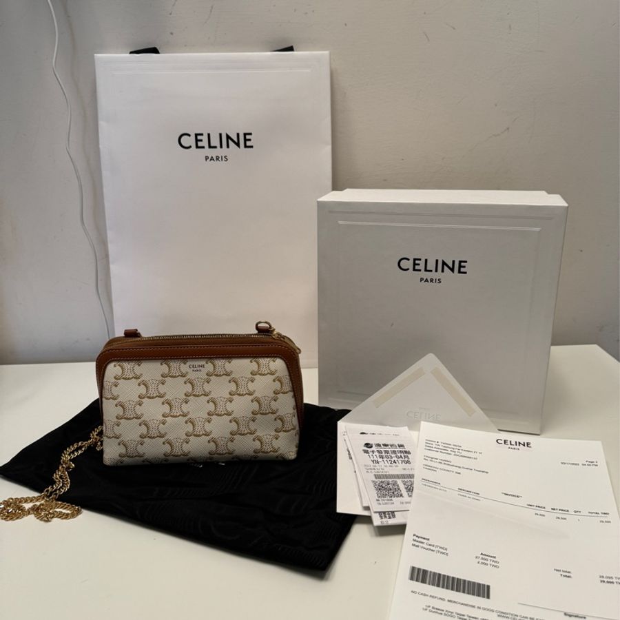 Celine 斜背鏈條包-0