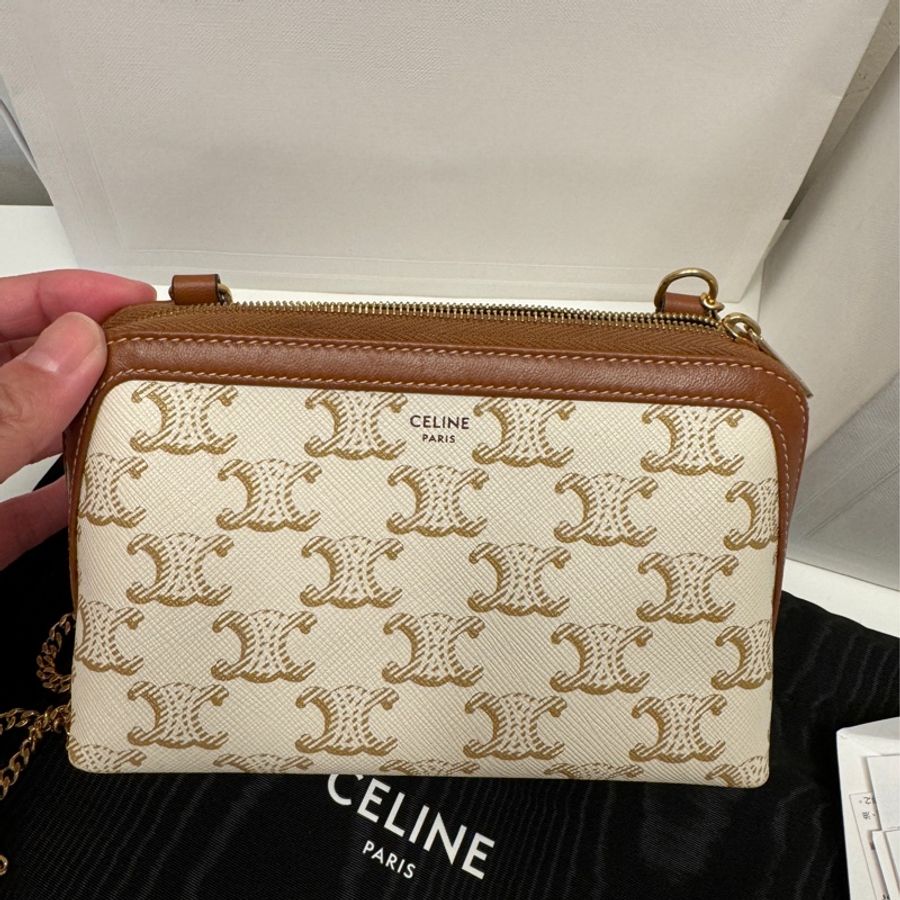 Celine 斜背鏈條包-6