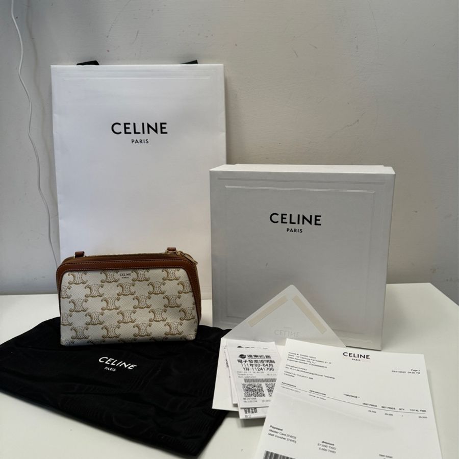 Celine 斜背鏈條包-15