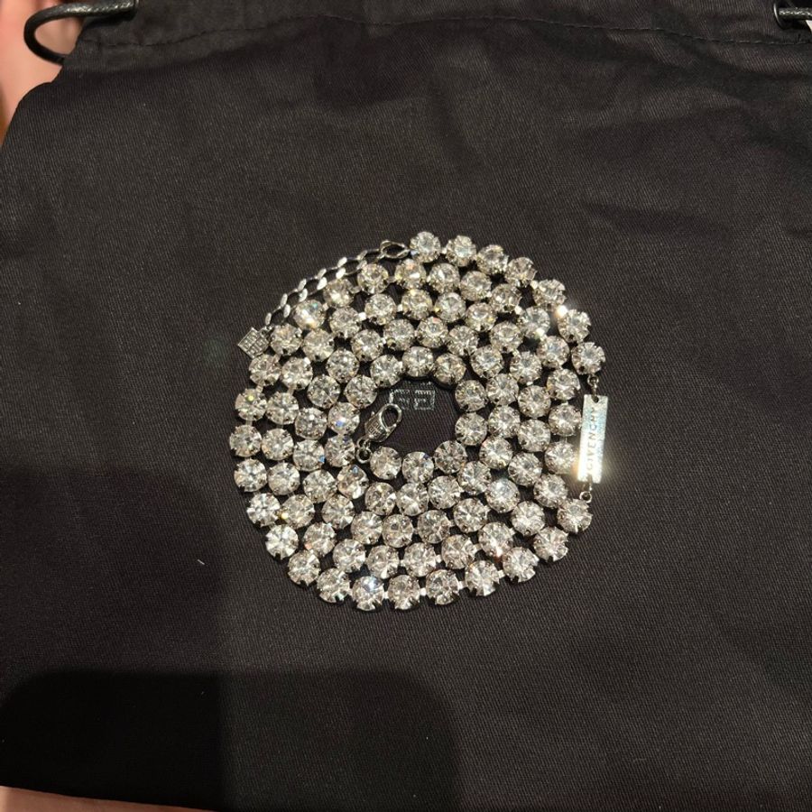 Givenchy水鑽頸鏈💎 4G Crystal long necklace in metal with crystals(男女皆可)-1