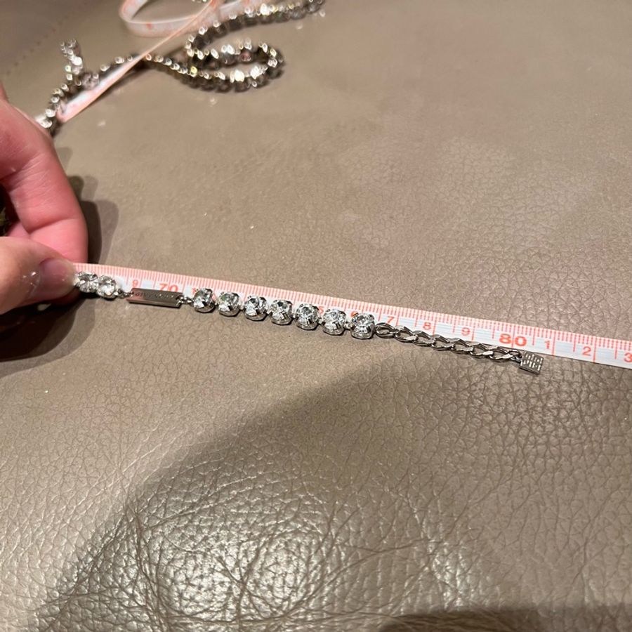 Givenchy水鑽頸鏈💎 4G Crystal long necklace in metal with crystals(男女皆可)-8