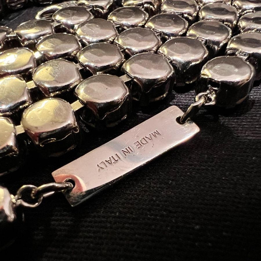 Givenchy水鑽頸鏈💎 4G Crystal long necklace in metal with crystals(男女皆可)-11