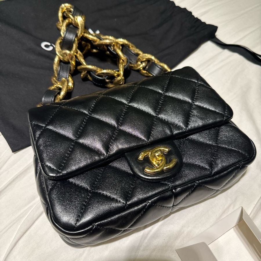 Chanel 粗鏈條方胖-1