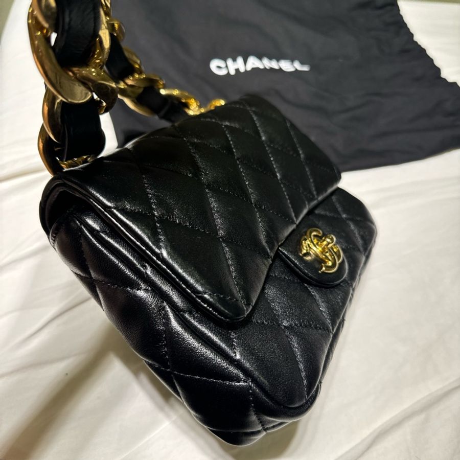 Chanel 粗鏈條方胖-6