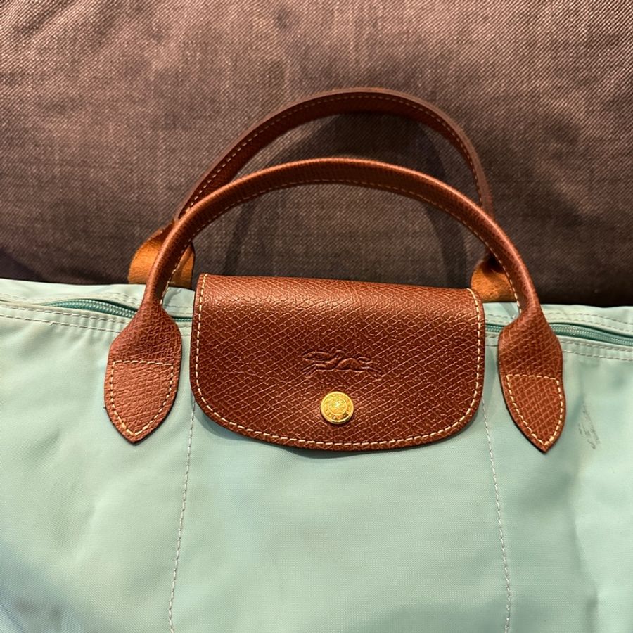 Longchamp 手提包 tiffany綠 特殊色-11