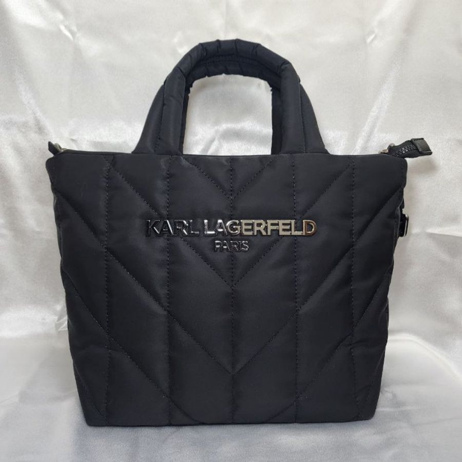 卡爾 Karl Lagerfeld Paris Voyage 尼龍縫線托特包-0