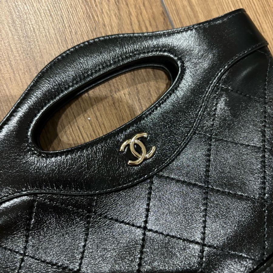 (2024爆款)🖤CHANEL 31 bag nano 黑色晶片款-8