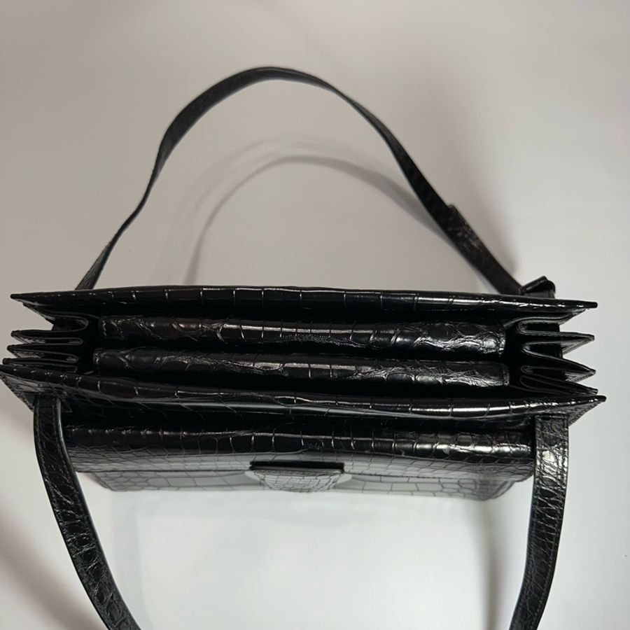 鱷魚皮風琴包（手提/肩背）-19