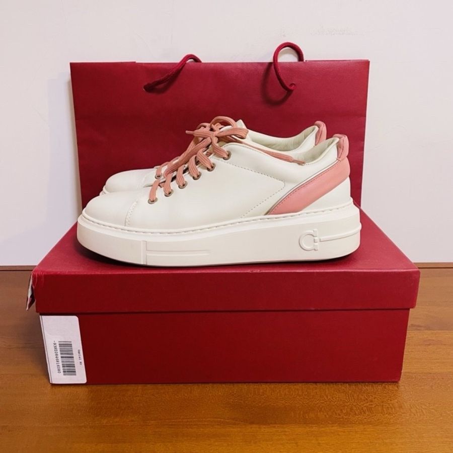 Ferragamo厚底小白鞋-2