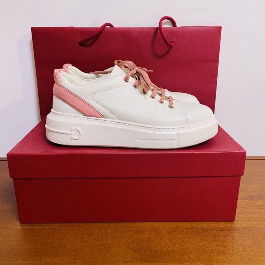 Ferragamo厚底小白鞋-6