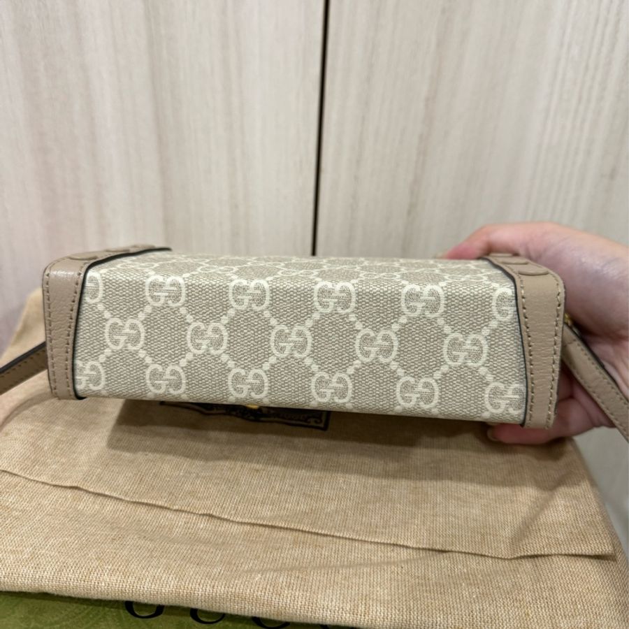 Gucci 1955奶茶色斜背包-3