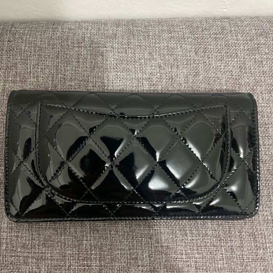 Chanel 漆皮銀包-7