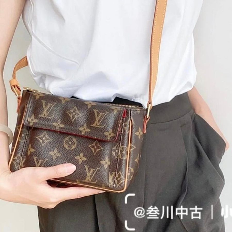 LV 路易威登 M51165 🌈現品拍照🌈斜背款 豆腐包 viva Cite~二手品(不議價)-88
