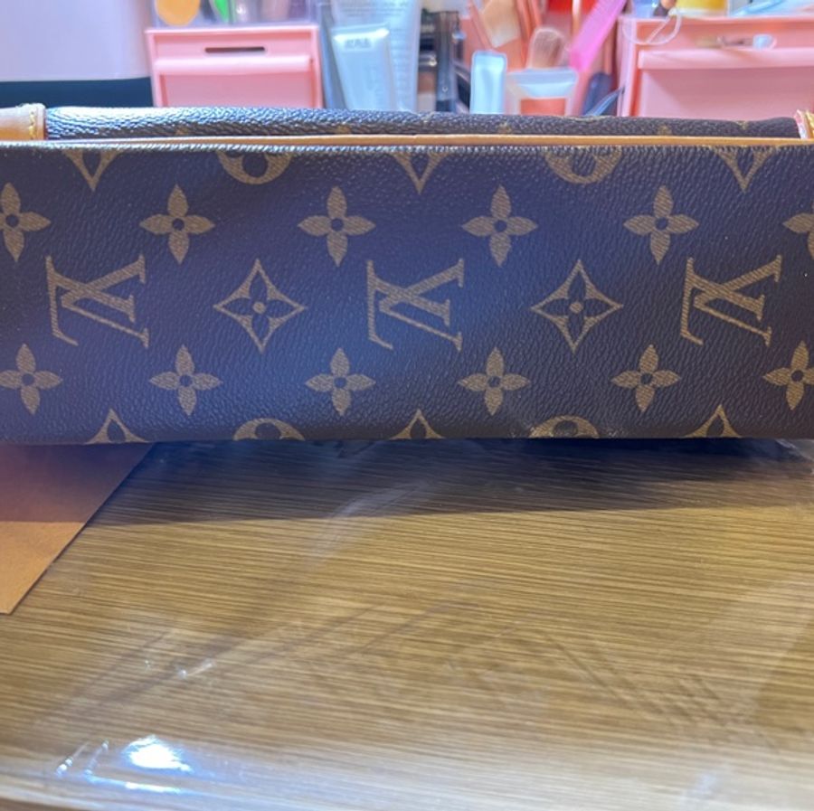 LV 絕版 LOUIS VUITTON Vintage 經典花紋老花包記者包航空包斜背包-10