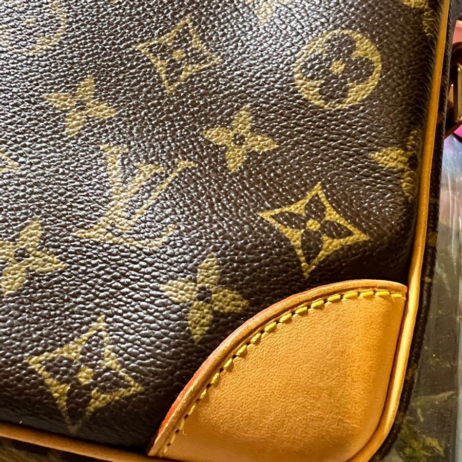 LV 絕版 LOUIS VUITTON Vintage 經典花紋老花包記者包航空包斜背包-12