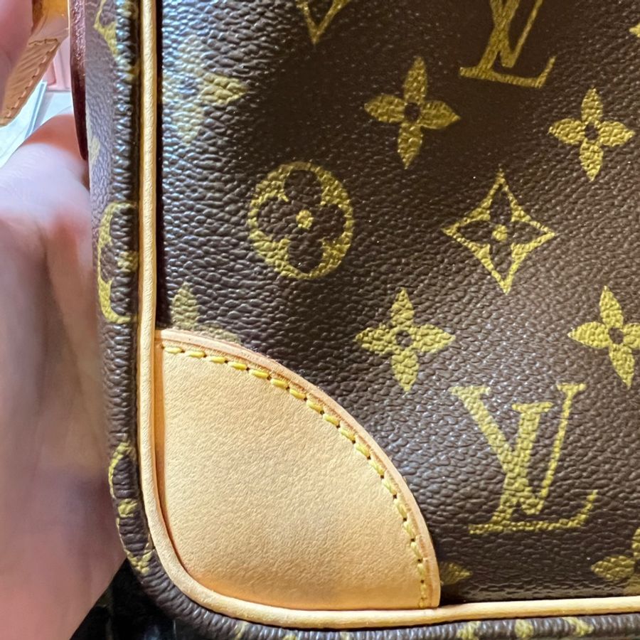 LV 絕版 LOUIS VUITTON Vintage 經典花紋老花包記者包航空包斜背包-13