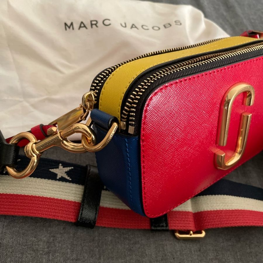 Marc jacobs 復古 美國風 相機包-6