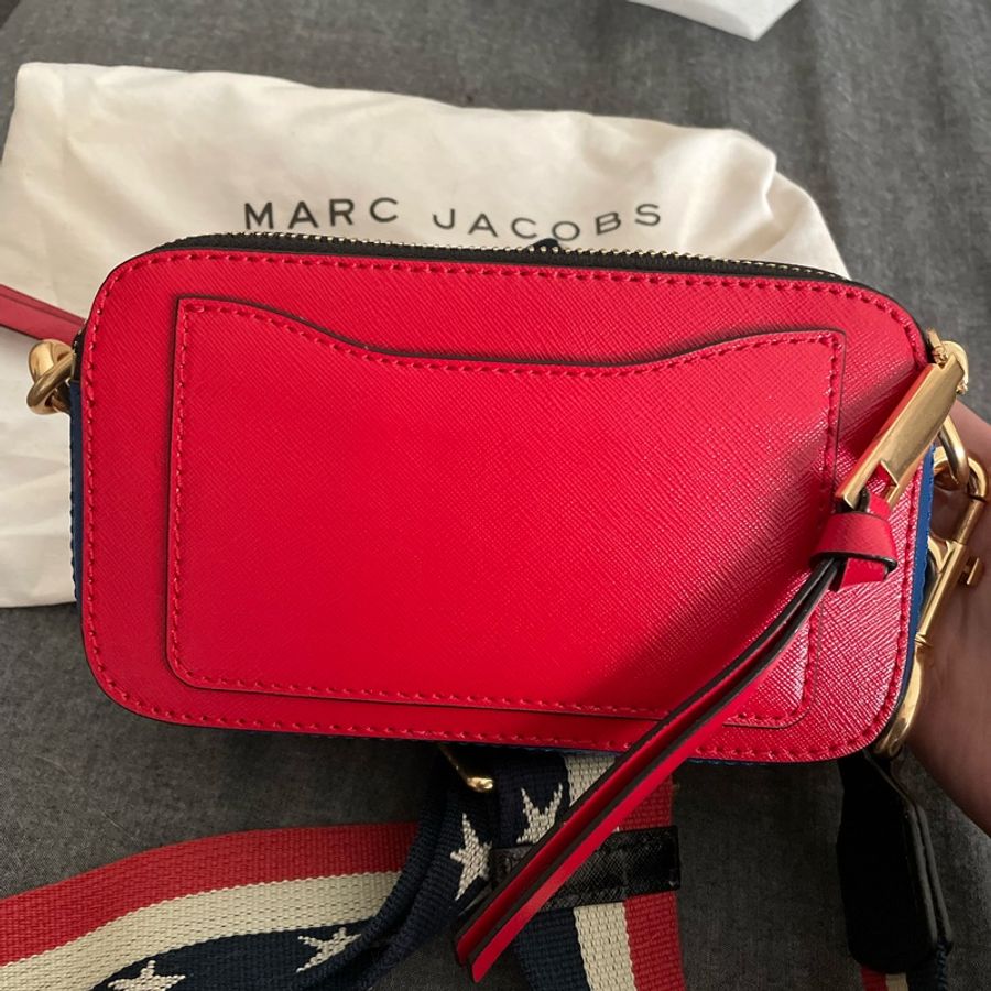 Marc jacobs 復古 美國風 相機包-7