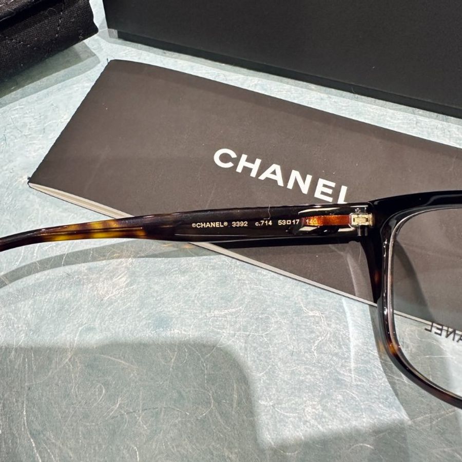 Chanel💗~平光眼鏡CH3392 玳帽色-3