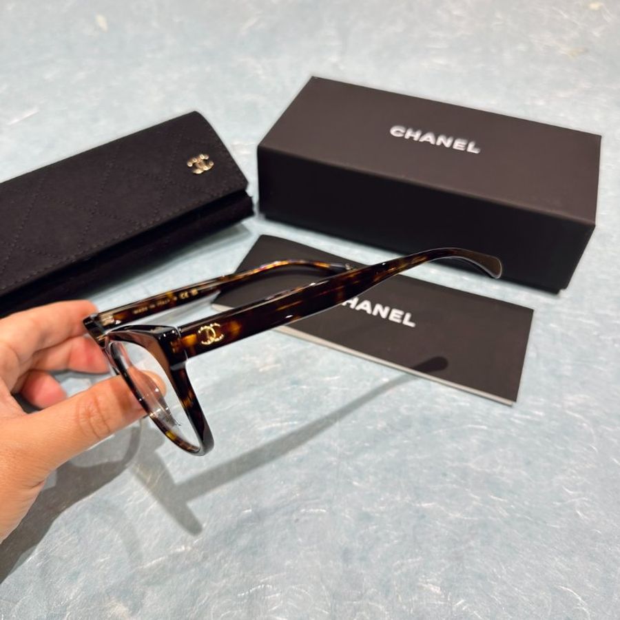 Chanel💗~平光眼鏡CH3392 玳帽色-4