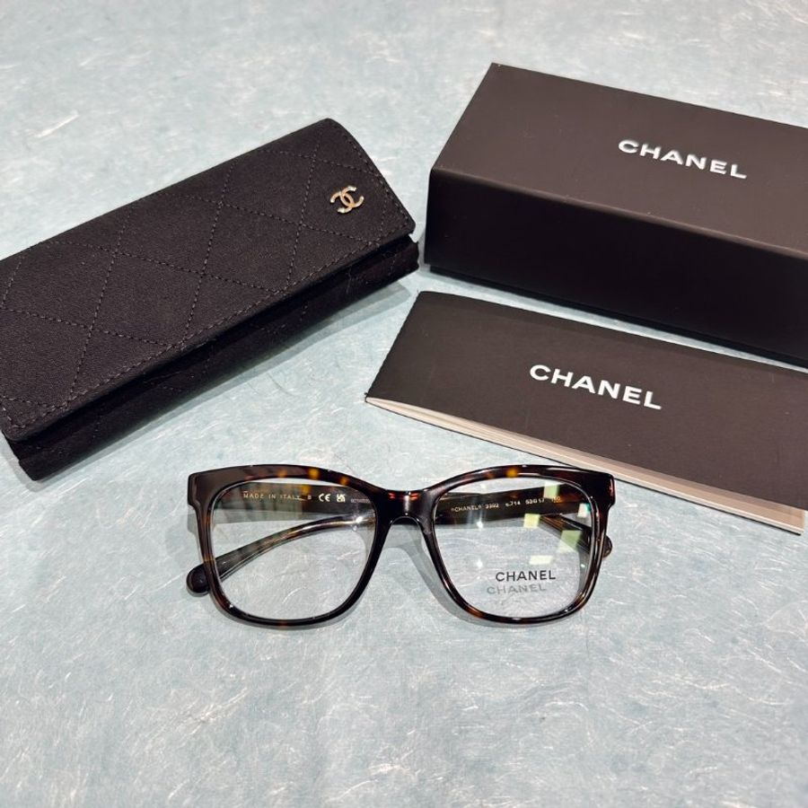 Chanel💗~平光眼鏡CH3392 玳帽色-5