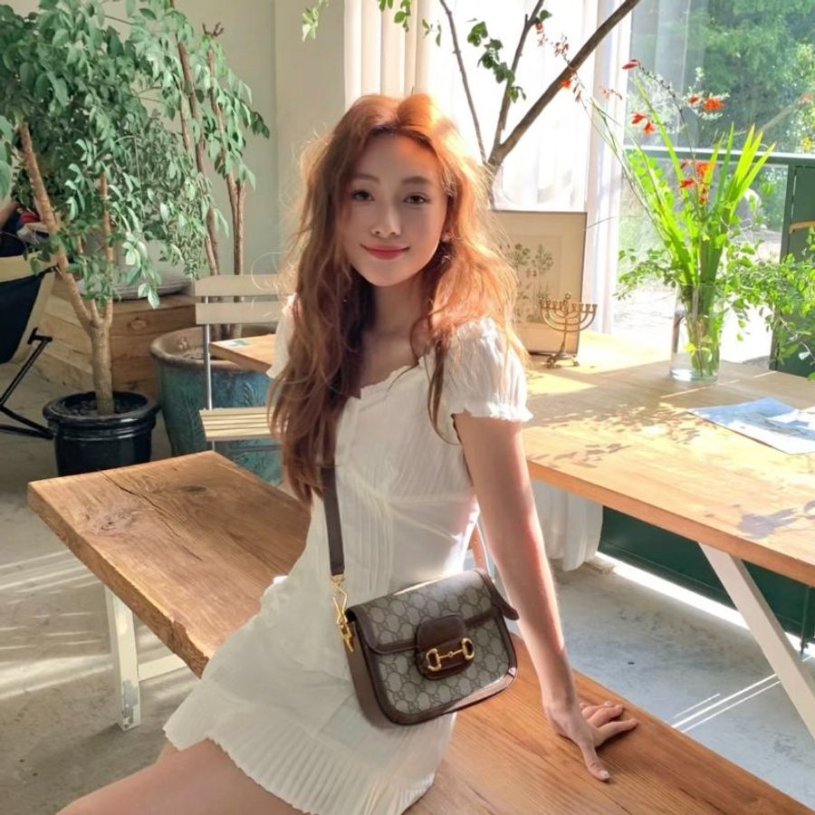 Gucci 1955 Horsebit 帆布小牛皮迷你馬鞍包 附兩條肩背帶《2024季度新品》-4