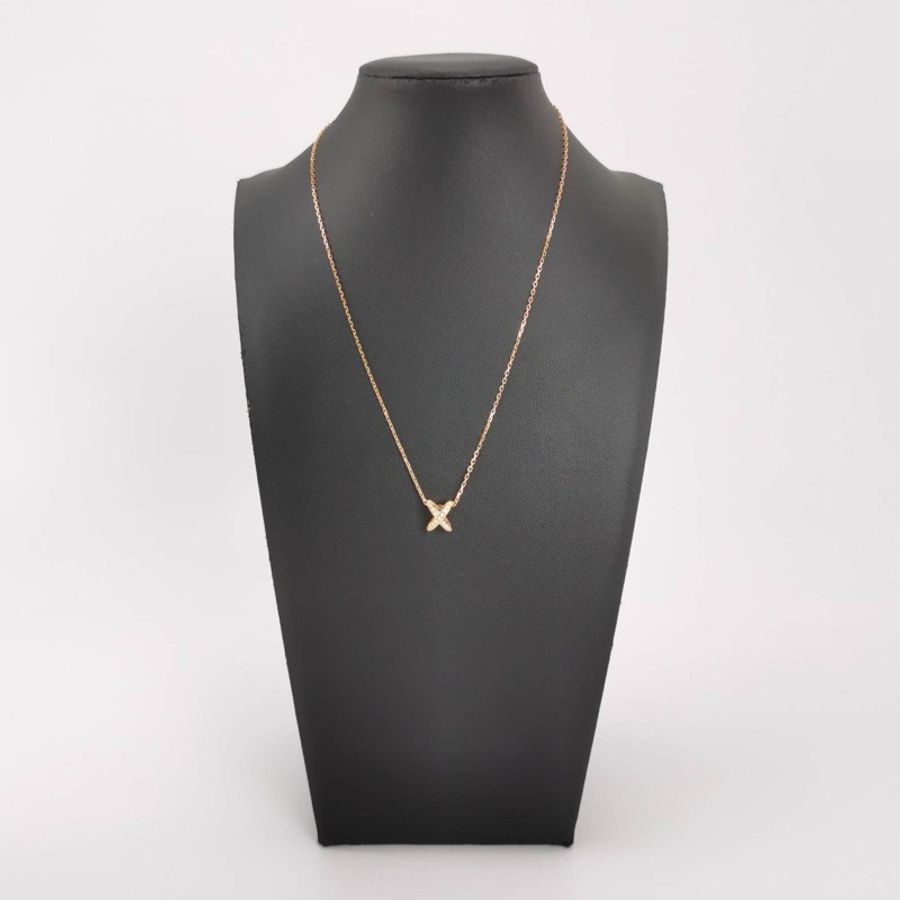 Chaumet Jeux de Liens18K玫瑰金鑽石項鍊-1
