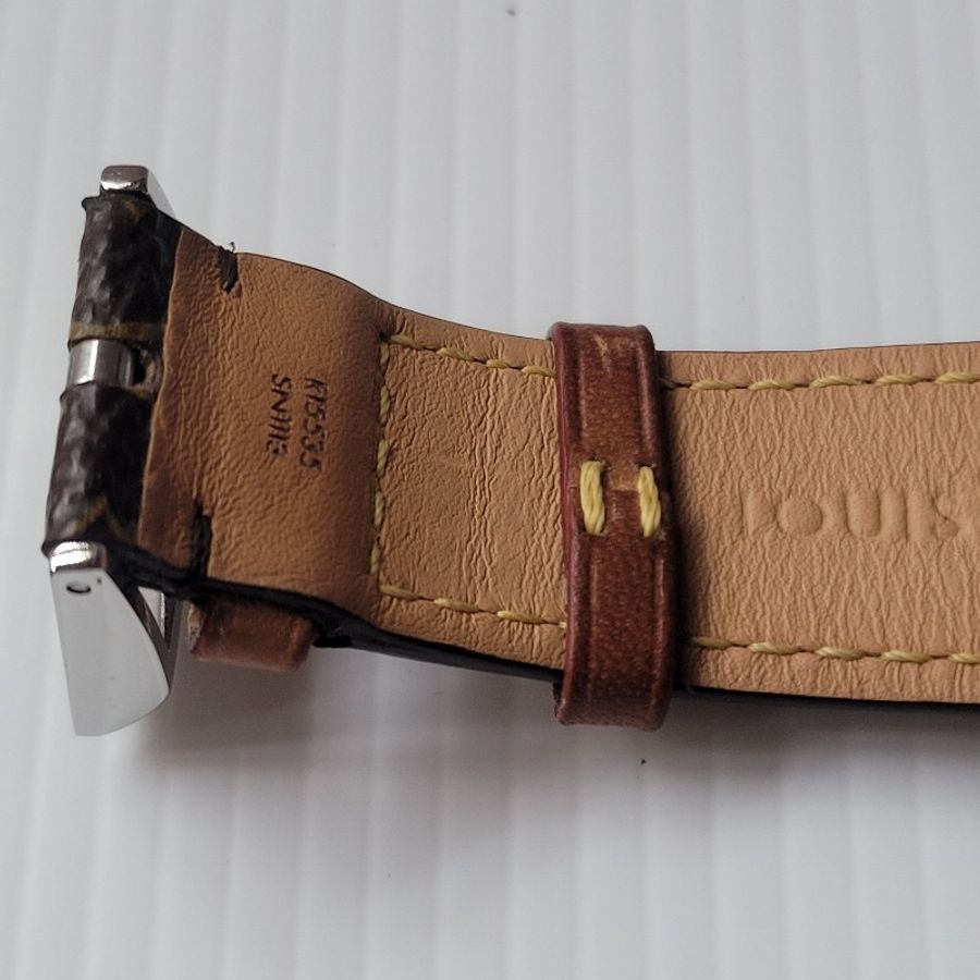 LOUIS VUITTON 路易威登 Tambour Q1111石英錶 巧克力錶盤-2