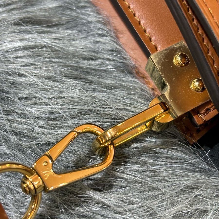 LV M44580 mini Dauphine 原花 金釦 老花 達芙妮 雙色 拼色 肩背包 斜背包-17