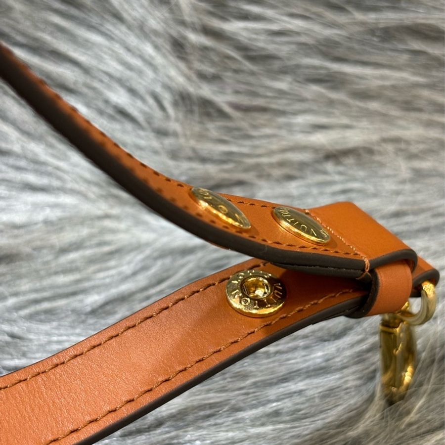 LV M44580 mini Dauphine 原花 金釦 老花 達芙妮 雙色 拼色 肩背包 斜背包-21