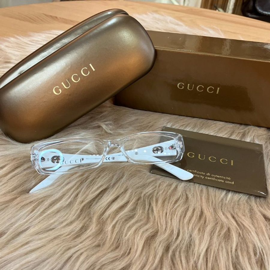 【舊愛新歡】GUCCI透明框平光眼鏡-0