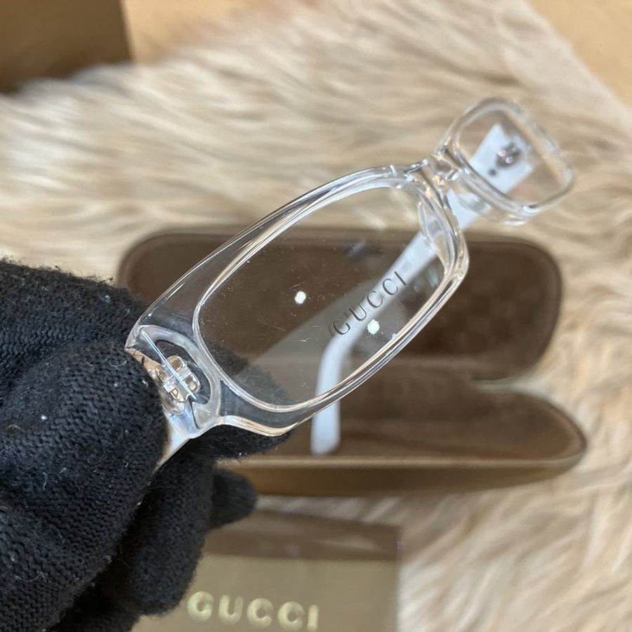 【舊愛新歡】GUCCI透明框平光眼鏡-9