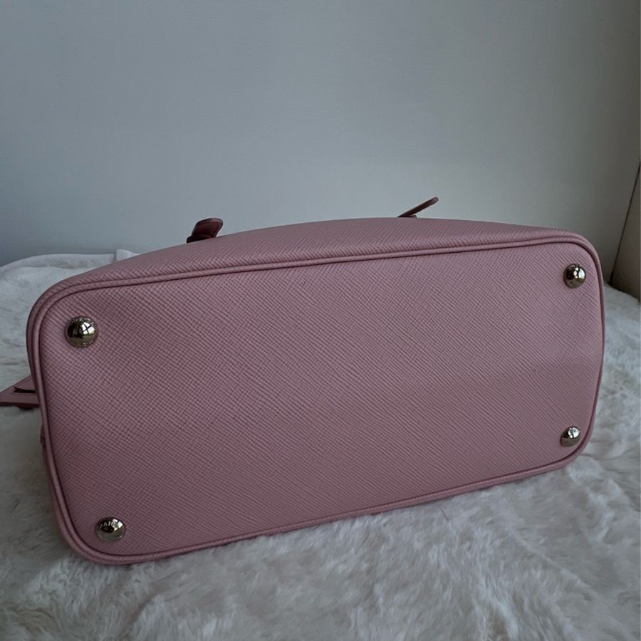 Prada double bag pink 芭比淺粉內桃 限量 BN2867 VELA FUXIA-10